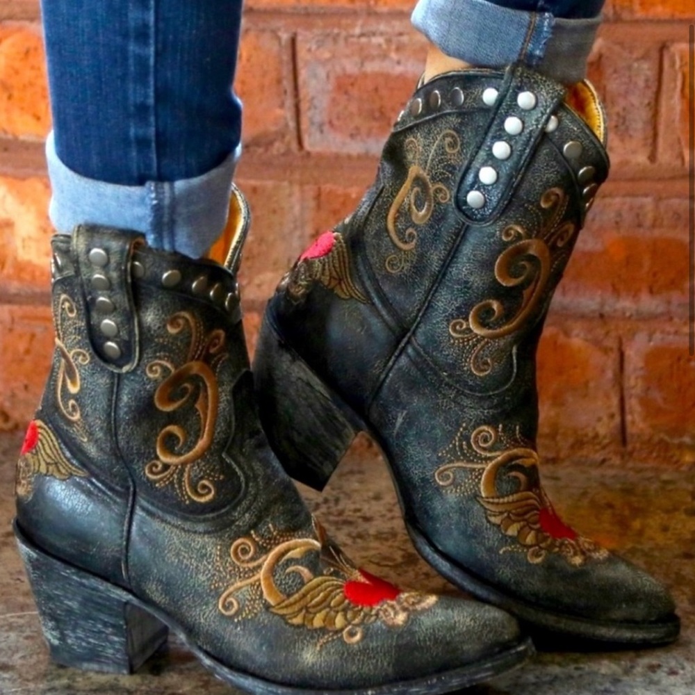 OLD GRINGO “Hearts Boots”. New in box. Size 7 - Picture 4 of 10
